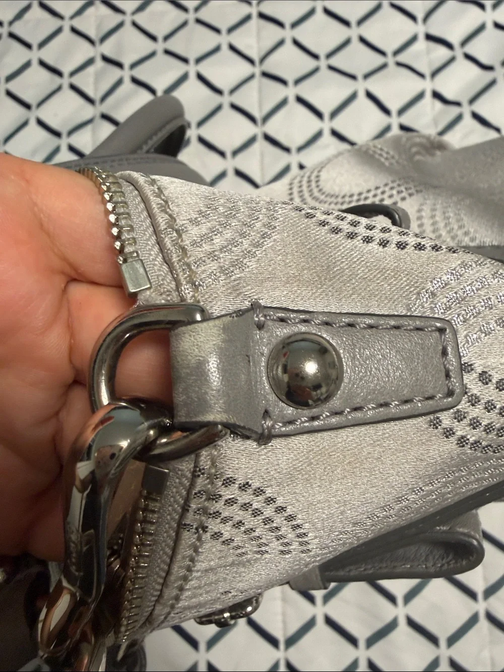 Coach Madison Dotted Op Art Sophia Satchel